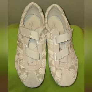 Coach Cream Slip-On Sneakers